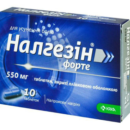 Світлина Налгезін форте таблетки 550 мг №10